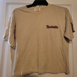 Urban Nation Nashville Graphic Short Sleeve Tee - Beige